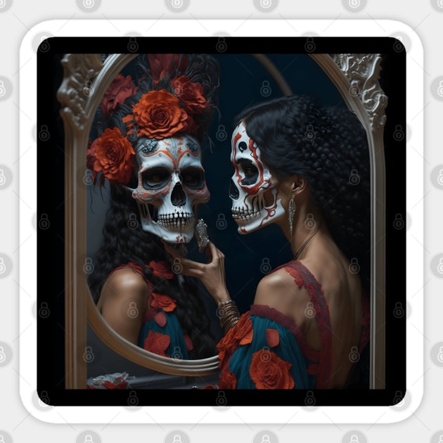 Catrina's Reflection Sticker by Shiwwa